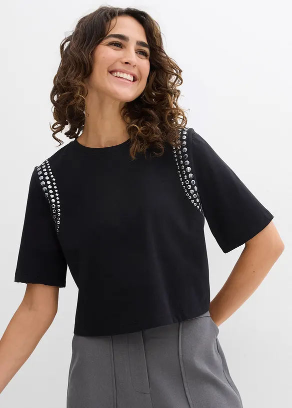Oversize tričko z čisté organické bavlny, bonprix
