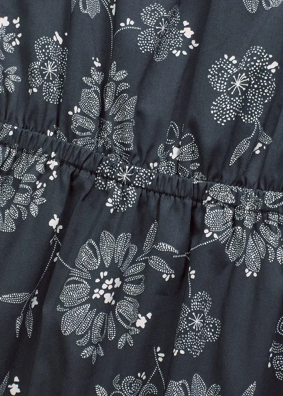 Midi šaty s nabíranými rukávy, bonprix