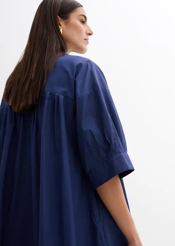 Oversize kaftanové šaty z čisté organické bavlny, bonprix