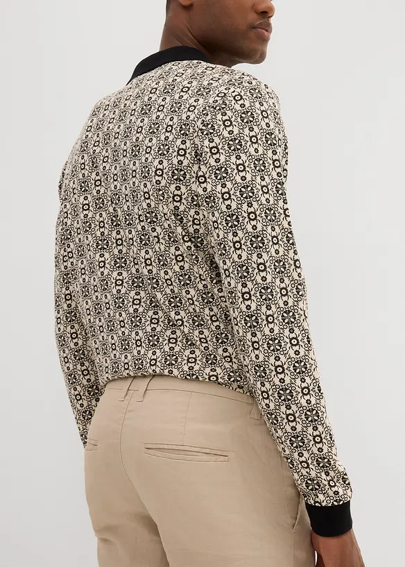 Chino bermudy se lnem, Regular Fit, bonprix