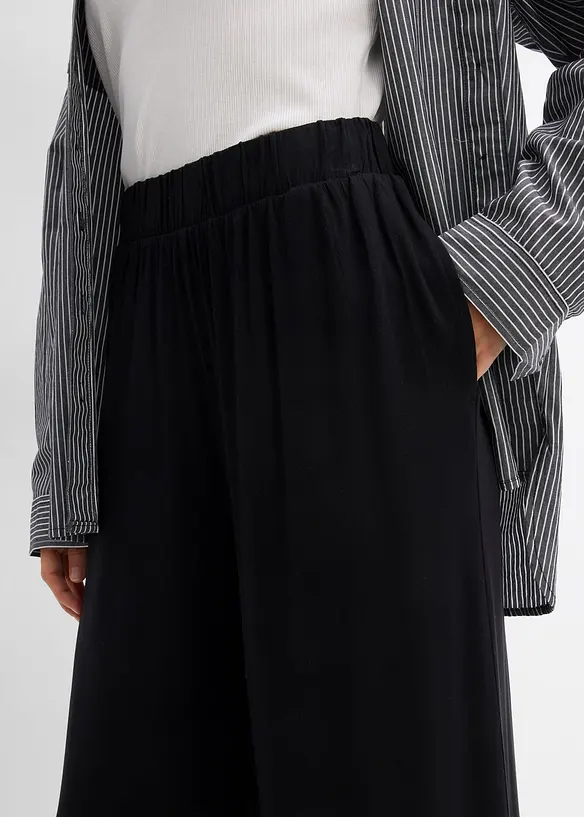 Culotte kalhoty ze splývavé viskózy, bonprix