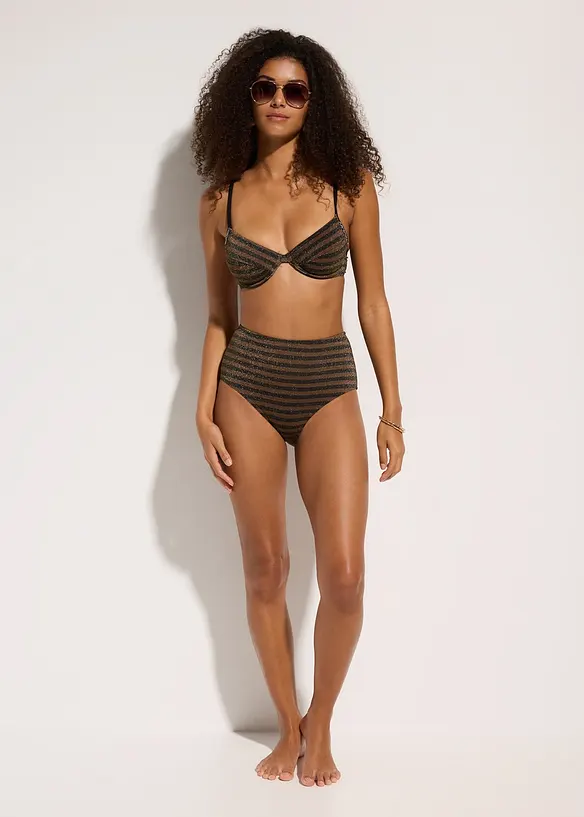 Třpytivé bikiny s kosticemi (2dílná souprava), bonprix
