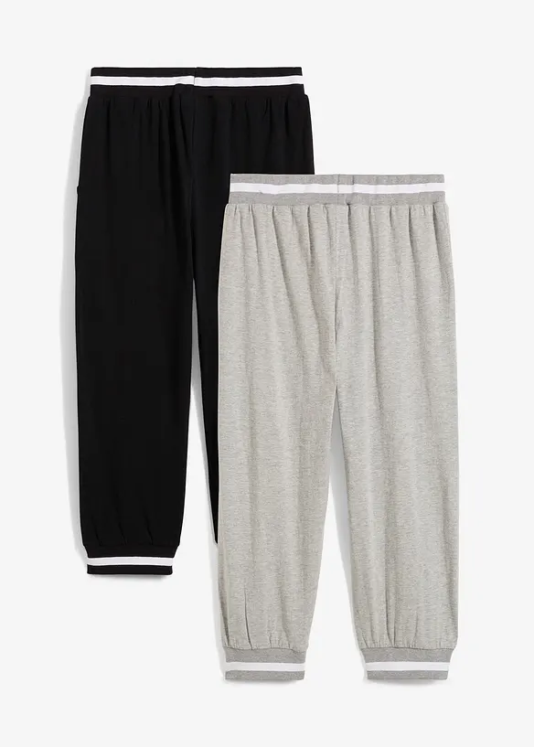 Joggingové kalhoty s 3/4 délkou (2 ks v balení), bonprix