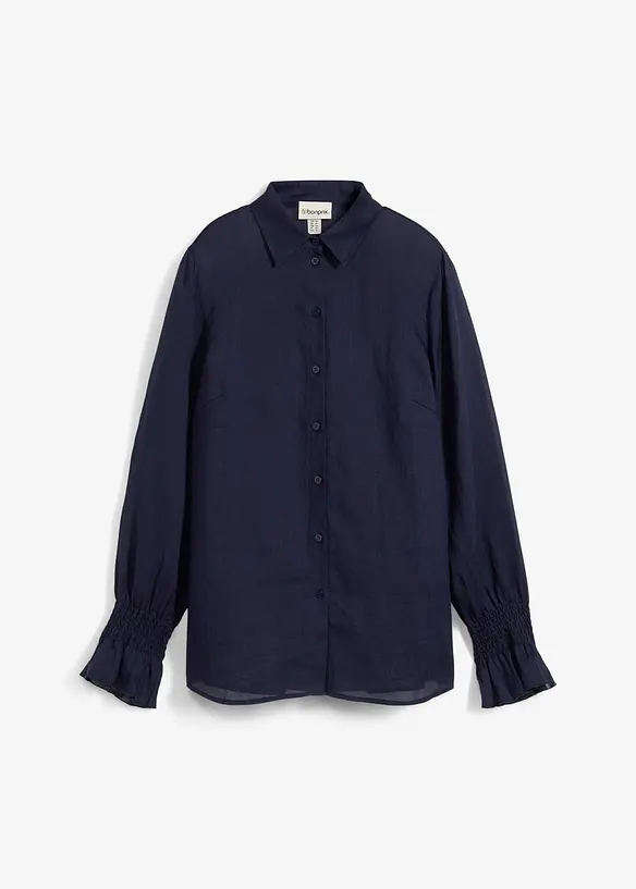 Košilová halenka z ramie, bonprix