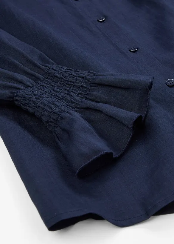 Košilová halenka z ramie, bonprix