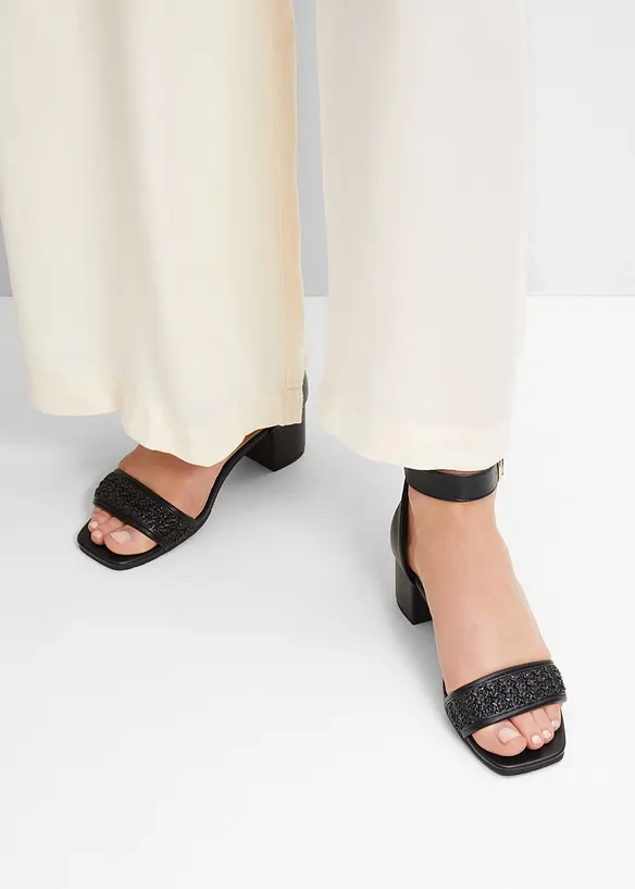 Sandálky na podpatku, bonprix