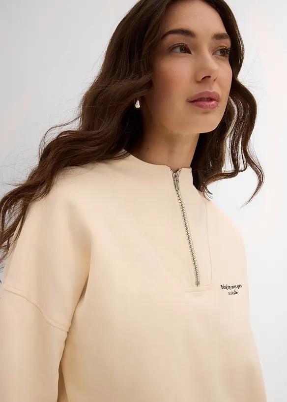 Oversized mikina z čisté organické bavlny, bonprix