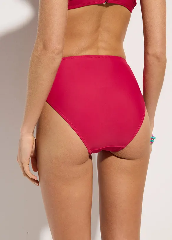 Bikinové kalhotky s vysokým pasem a vysoko vykrojeným střihem, bonprix