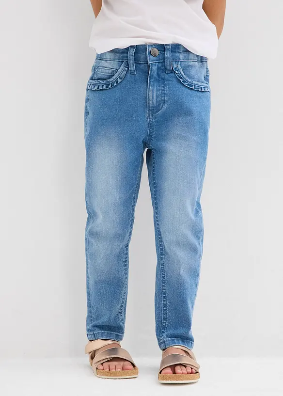 Strečové džíny, Mid Waist, Tapered, bonprix