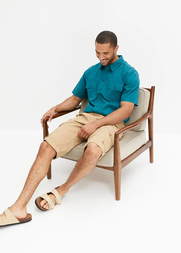 Cargo bermudy z čisté bavlny, Regular Fit, bonprix