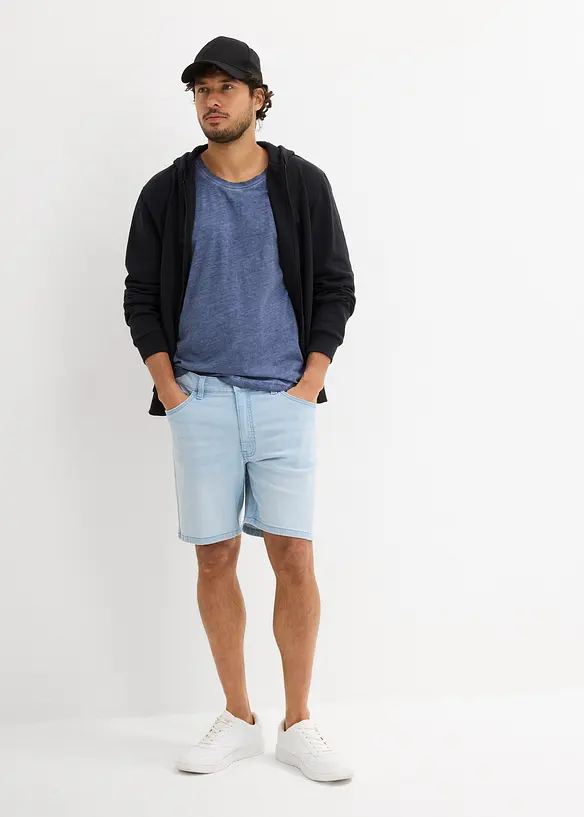 Strečové džínové šortky, Loose Fit, extra široké, bonprix