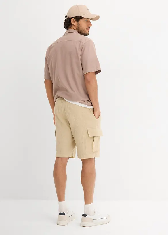 Bermudy ze vzdušného mušelínu, Regular Fit, bonprix