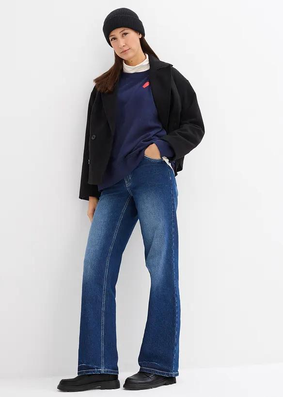 Těhotenská a kojící mikina 2v1, z organické bavlny, bonprix