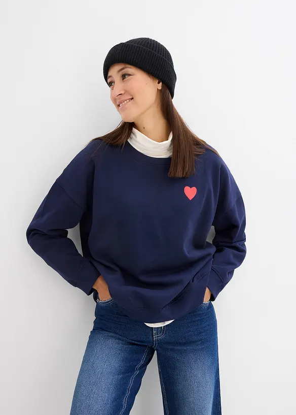 Těhotenská a kojící mikina 2v1, z organické bavlny, bonprix