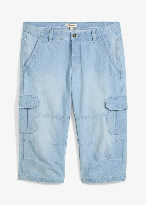 3/4 strečové cargo džíny Regular Fit, Straight, bonprix