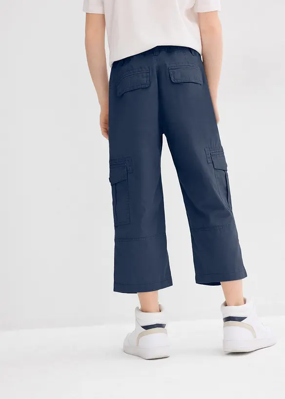 3/4 kalhoty z čisté bavlny, Loose Fit, bonprix