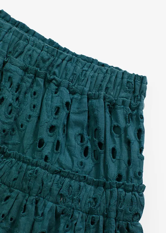 Minisukně s dírkovanou výšivkou, bonprix