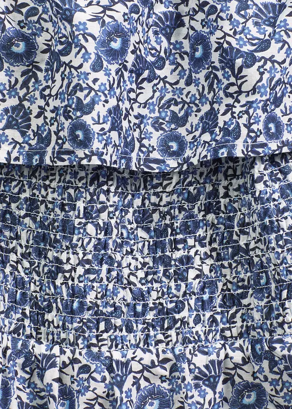 Boho midi šaty s výstřihem Carmen, z lehké bavlny, bonprix