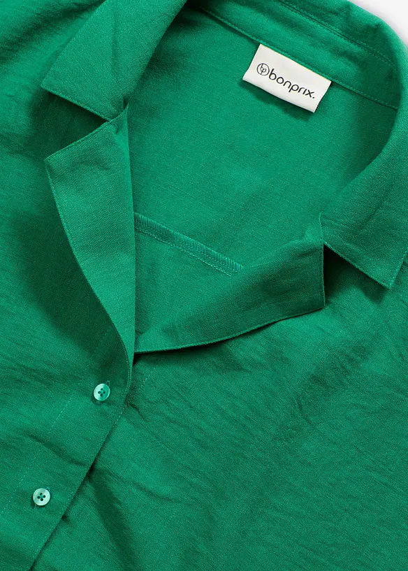 Oversize košilová halenka, bonprix
