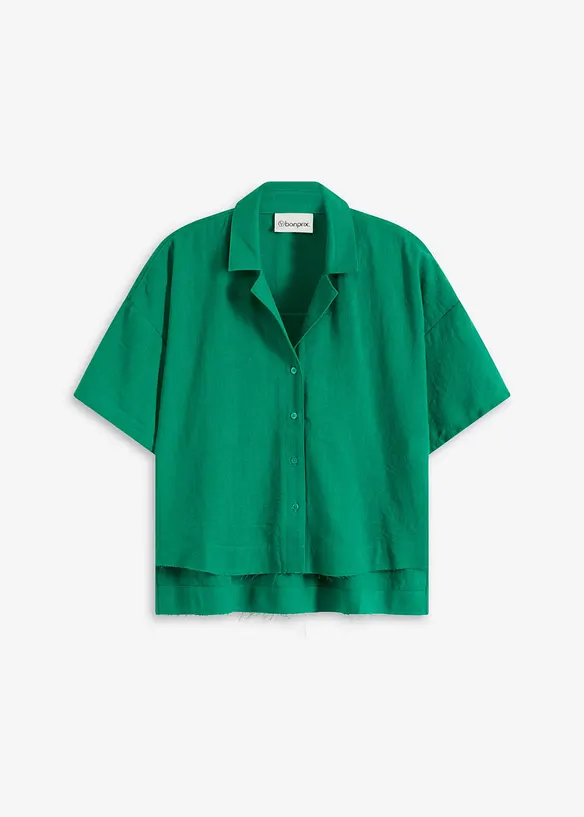 Oversize košilová halenka, bonprix