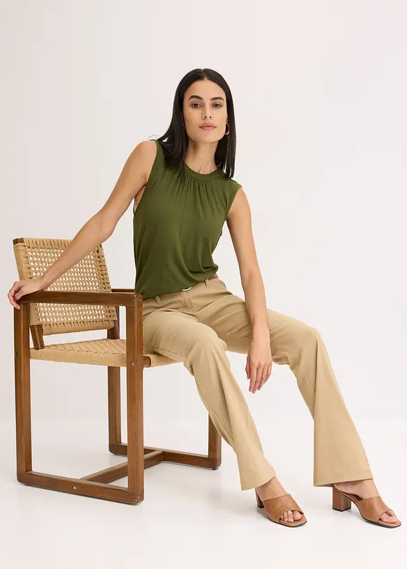 Strečové kalhoty, Bootcut, bonprix