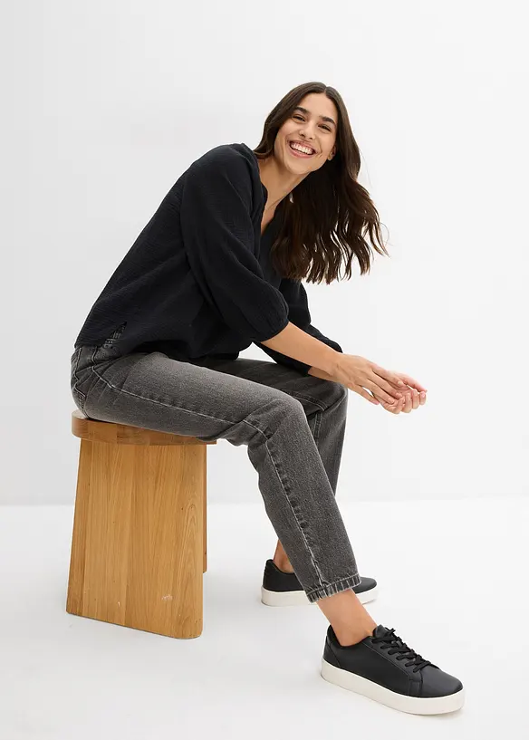 Oversize halenka z mušelínu, bonprix