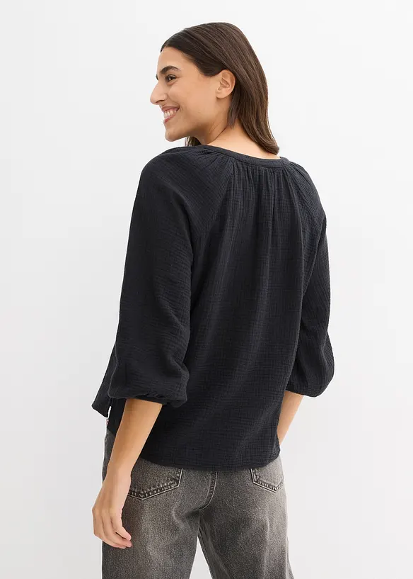 Oversize halenka z mušelínu, bonprix