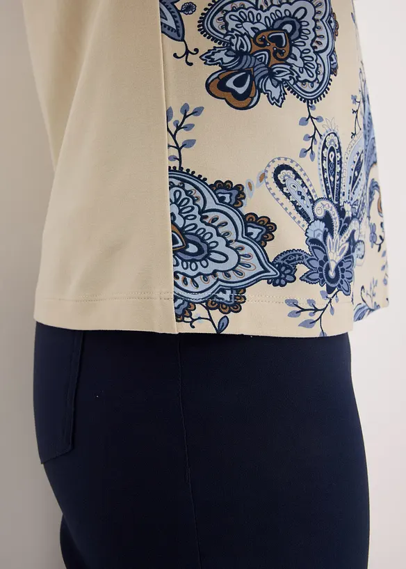 Oversize triko s krajkovou légou, bonprix