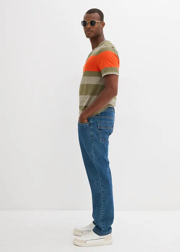 Henley tričko, krátký rukáv, bonprix