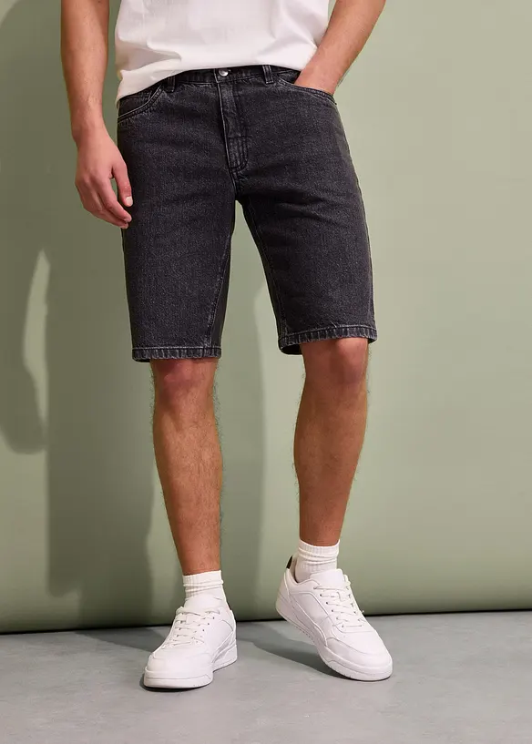 Strečové džínové bermudy, Relaxed Fit, bonprix