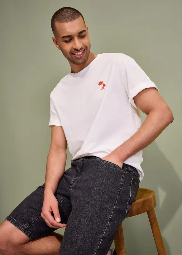 Strečové džínové bermudy, Relaxed Fit, bonprix