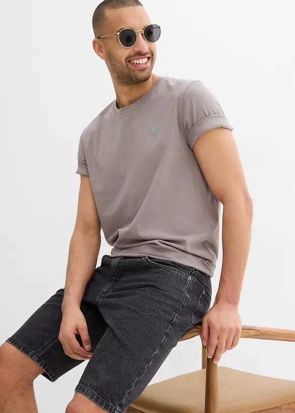 Strečové džínové bermudy, Relaxed Fit, bonprix