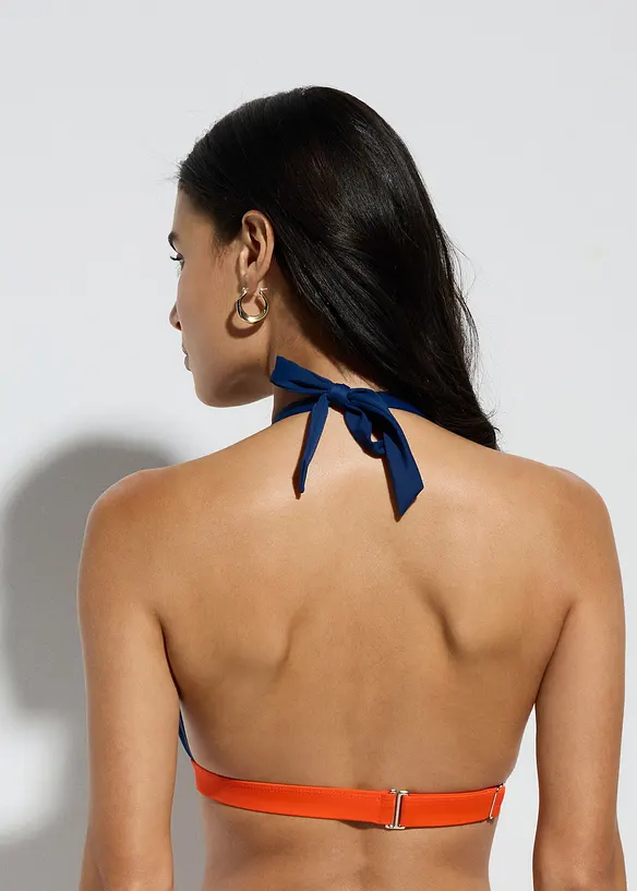 Bikiny s ramínkem kolem krku a výstřihem do V (2dílná souprava), bonprix