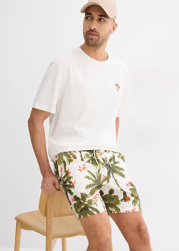 Viskózové šortky bez zapínání, Loose Fit, bonprix
