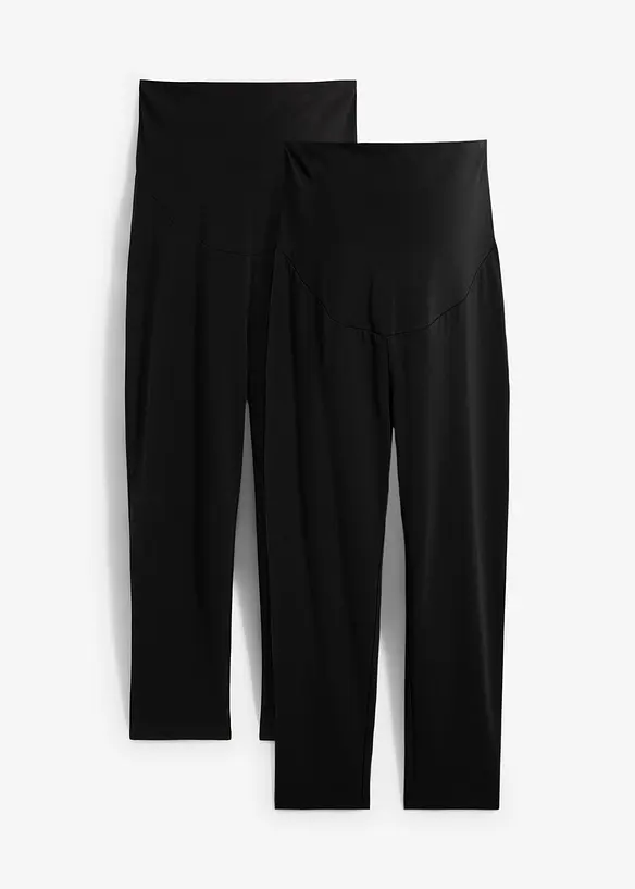 Těhotenské capri legíny (2 ks v balení), bonprix