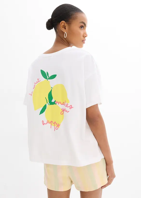 Oversize tričko z čisté organické bavlny, bonprix