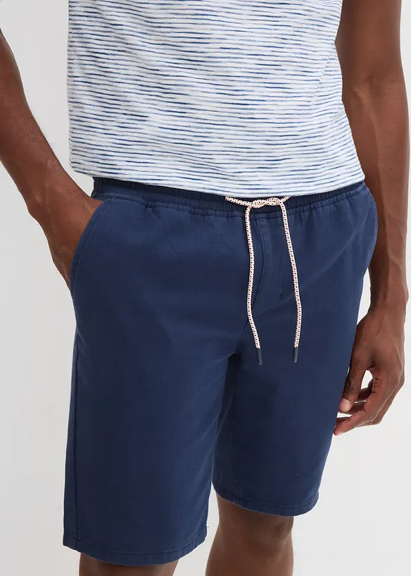 Bermudy bez zapínání, z čisté bavlny, Regular Fit, bonprix