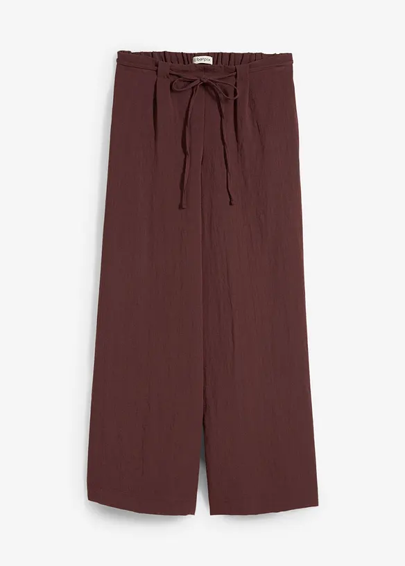 Culotte kalhoty ze splývavé viskózové směsi, bonprix