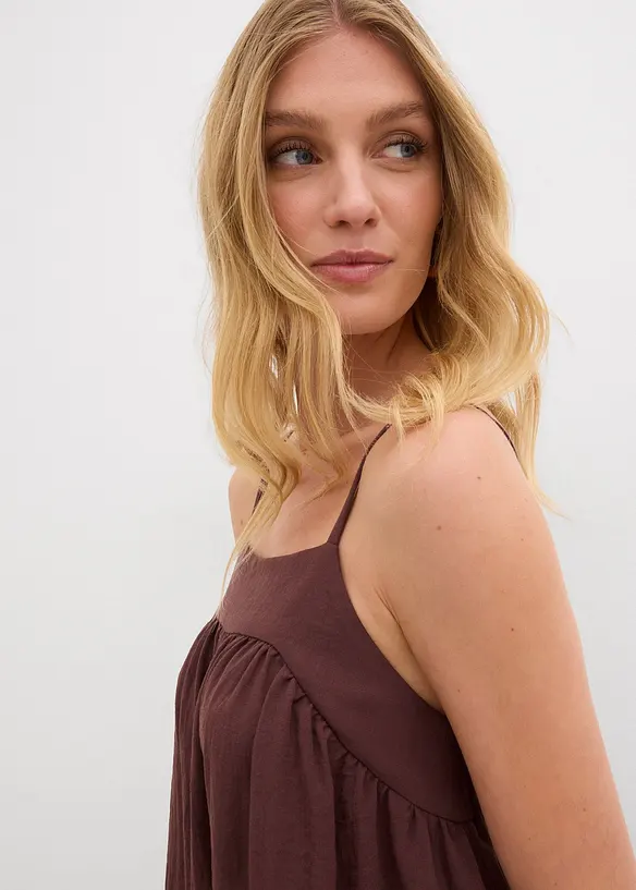 Šaty na ramínka, z měkké viskózové směsi, bonprix