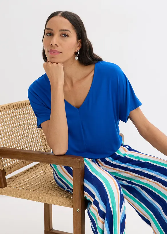 Oversize tričko z měkké viskózové směsi, bonprix