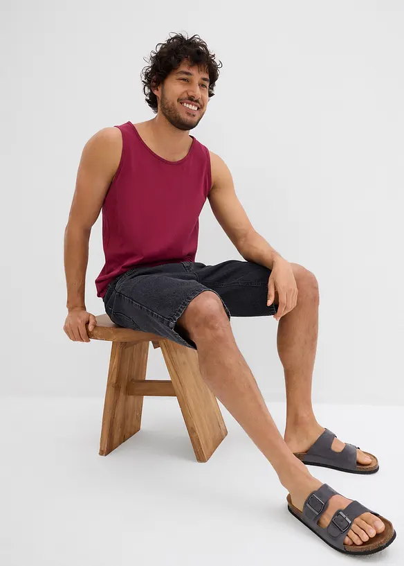 Džínové bermudy s pohodlným pasem, Classic Fit, bonprix