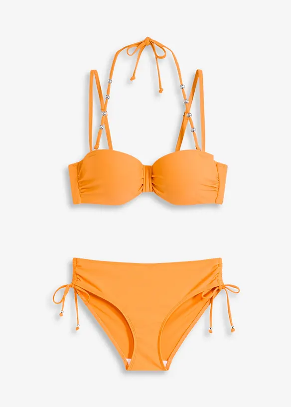 Balkonetové bikiny (2dílná souprava), s dalším ramínkem za krk, bonprix