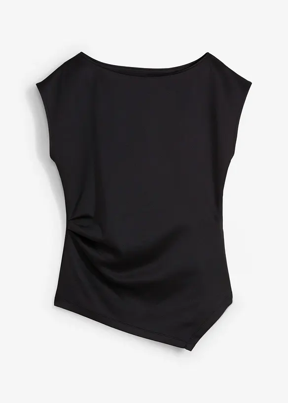 Asymetrický top z pohodlného materiálu scuba, bonprix