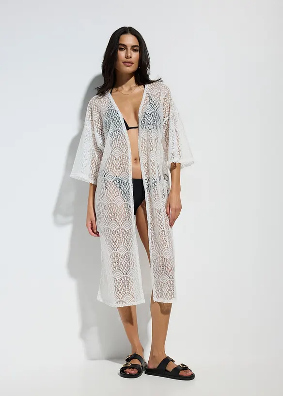 Průhledné plážové kimono, bonprix