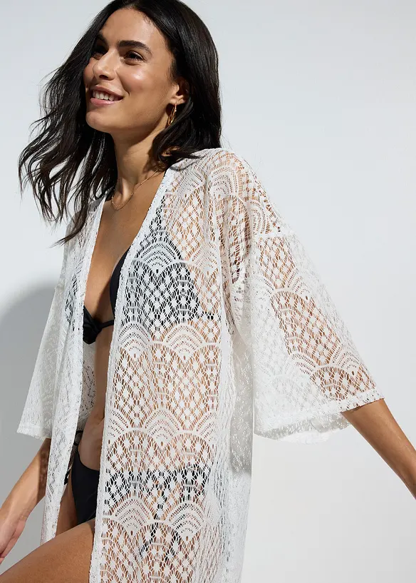 Průhledné plážové kimono, bonprix