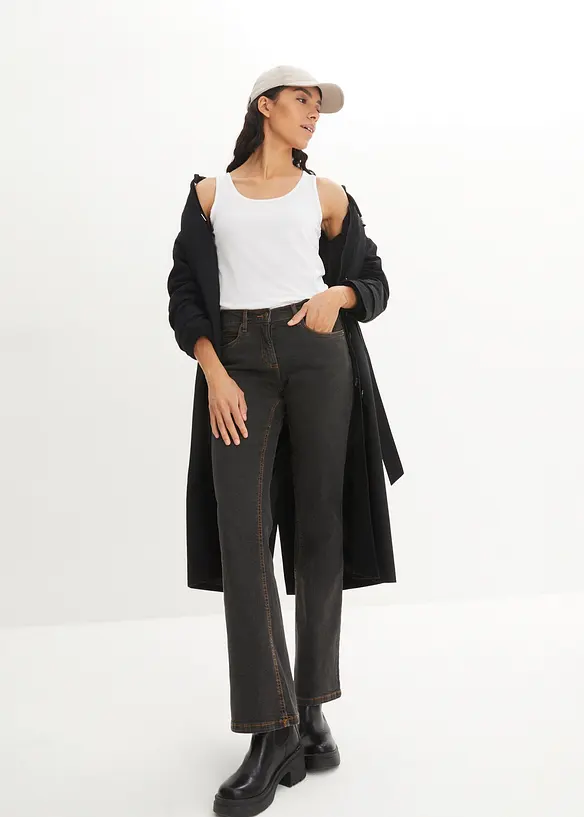 Strečové džíny High Waist, Bootcut, bonprix