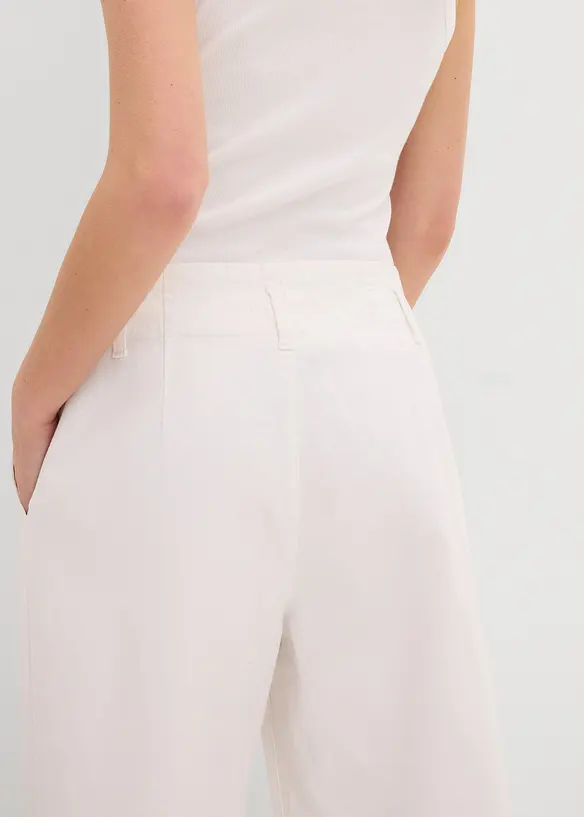 Džíny Wide Leg, Low Waist, nízký podíl streče, bonprix