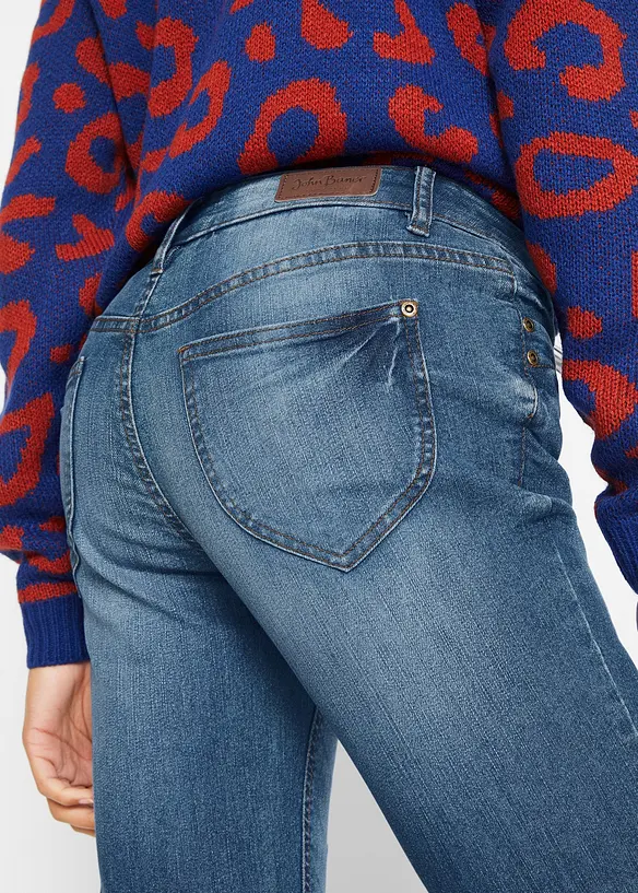 Pohodlné strečové džíny, Bootcut, Mid Waist, bonprix