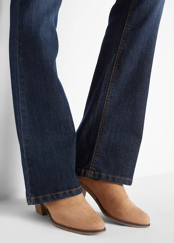 Pohodlné strečové džíny, Bootcut, Mid Waist, bonprix