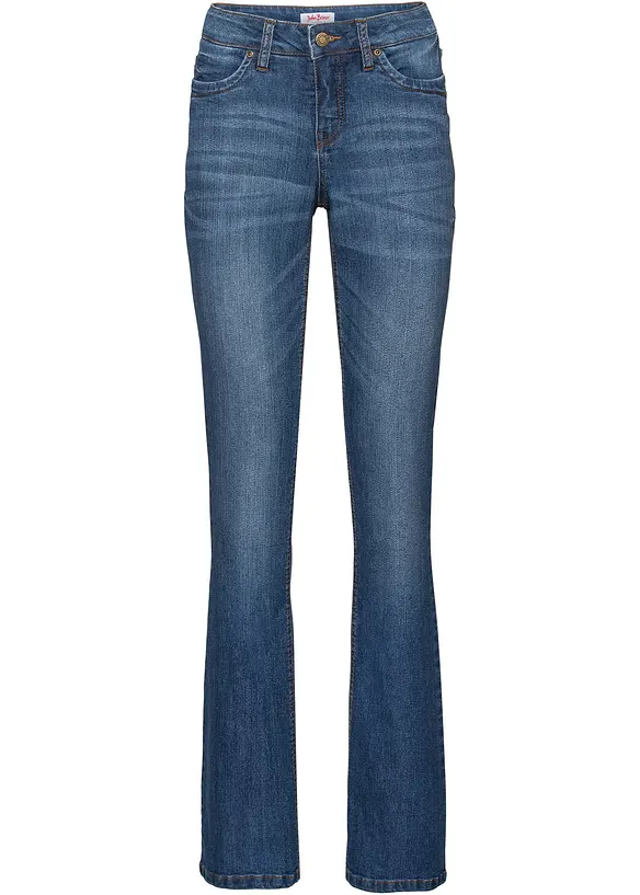 Pohodlné strečové džíny, Bootcut, Mid Waist, bonprix